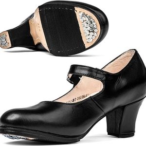 Tonantzin Women's Folklorico Flamenco Dance Shoes